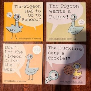Pigeon Book Set of 4 Mo Williams